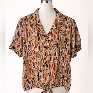 Beach Lunch Lounge Collection Short Sleeve Women's Top-Med